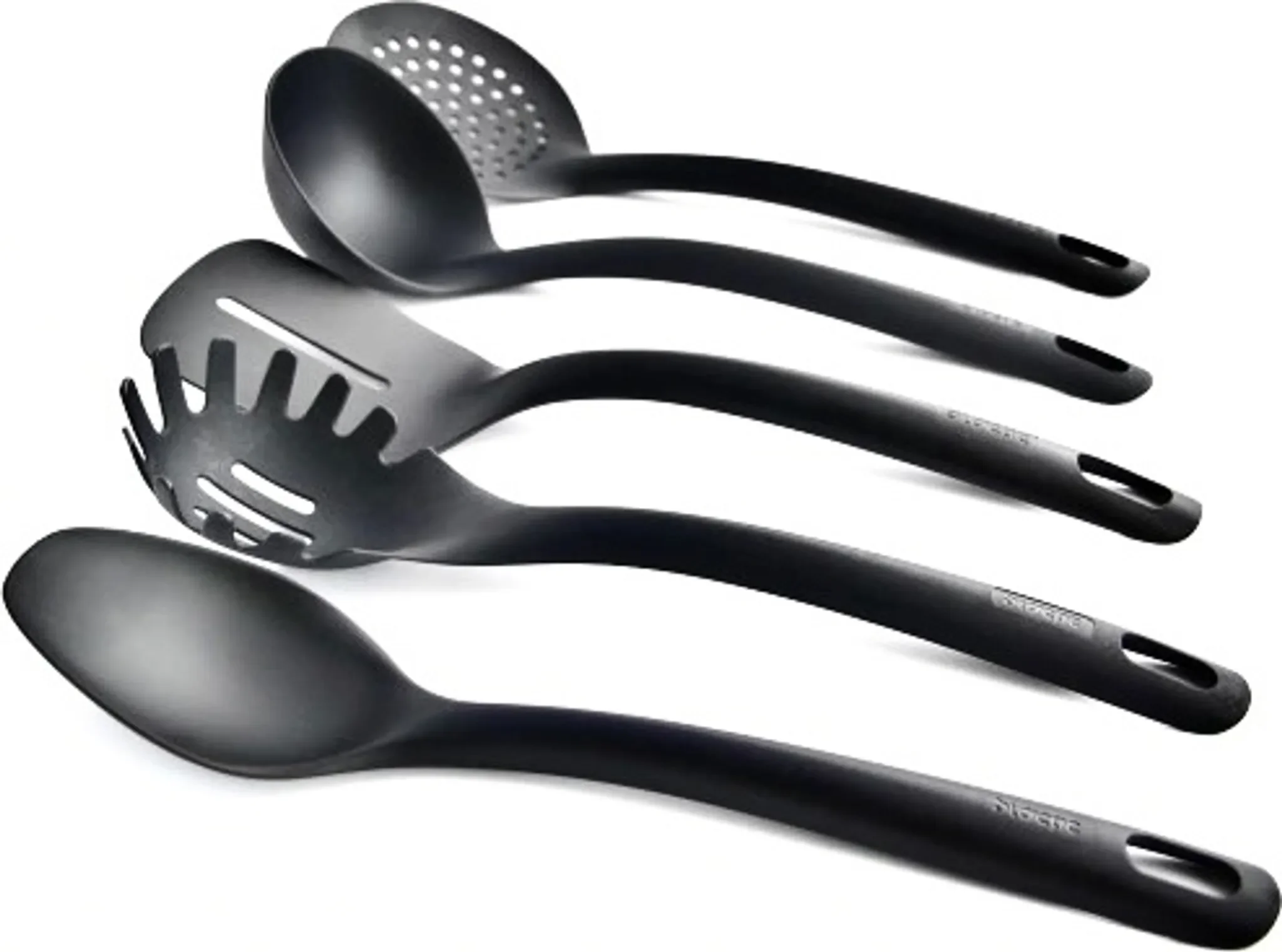 5-teiliges Küchenzubehör Set – Schwarz, Loft-Stil